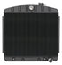 55-57 Tri-5 Chevy V8 Mount Aluminum Radiator Black Night Rider Series Cold Case Radiators
